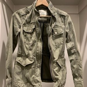 Abercrombie & Fitch Olive Utility  jacket